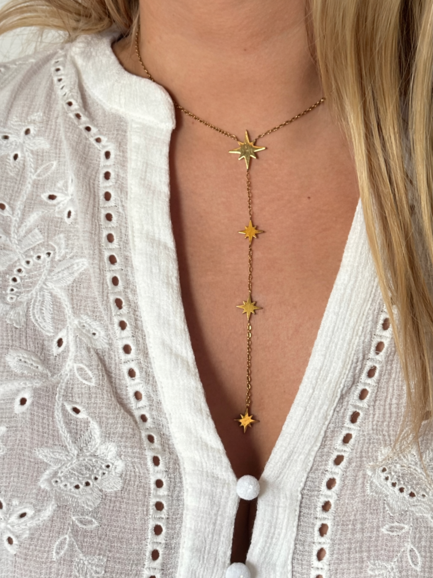 ÉTOILÉE l Collier Y inoxydable