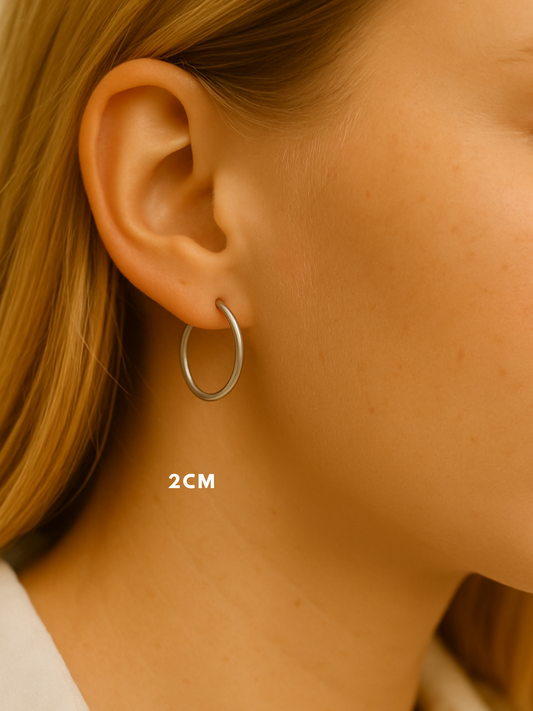 JUDE l Créoles inoxydables -2cm-