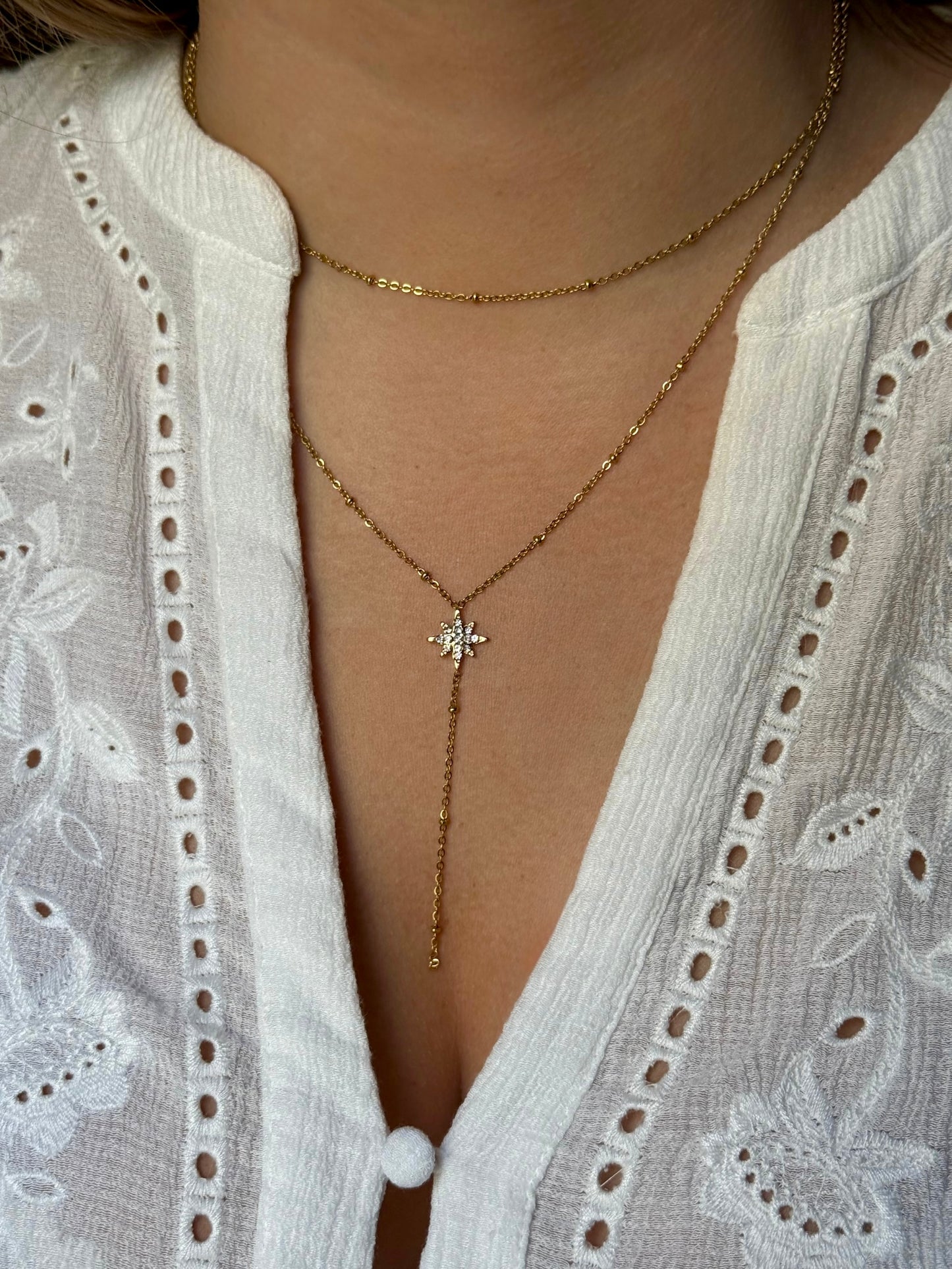 ANGELA l Collier Y inoxydable