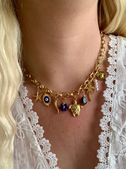 ATHÈNES l Collier charms inoxydable