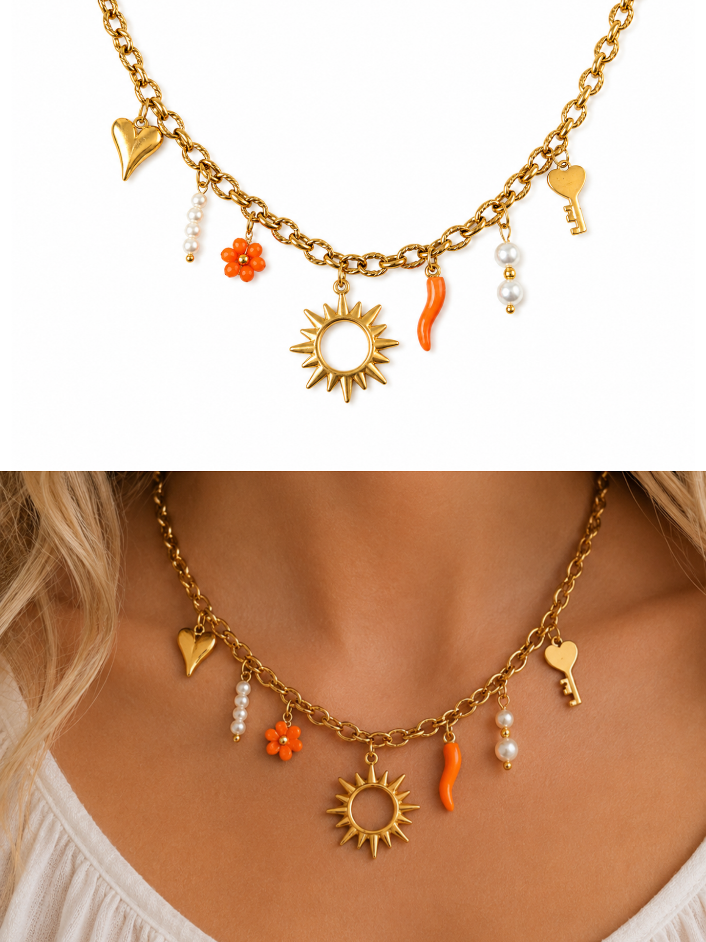 CHARMS l Collier charms inoxydable