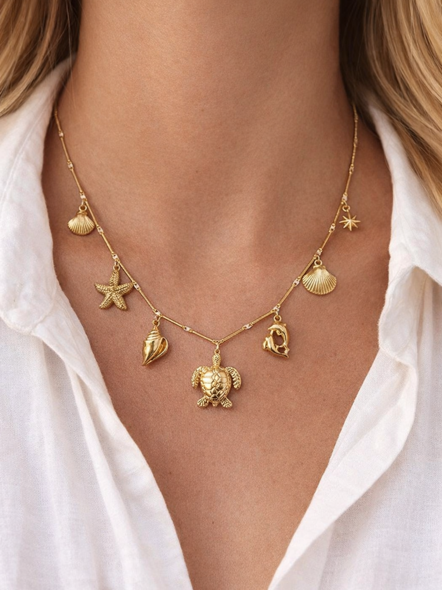PUERTO RICO l Collier charms inoxydable