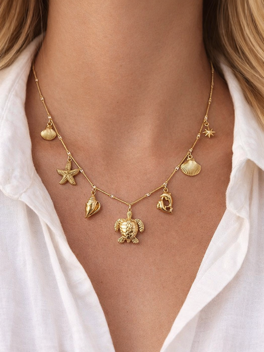 PUERTO RICO l Collier charms inoxydable