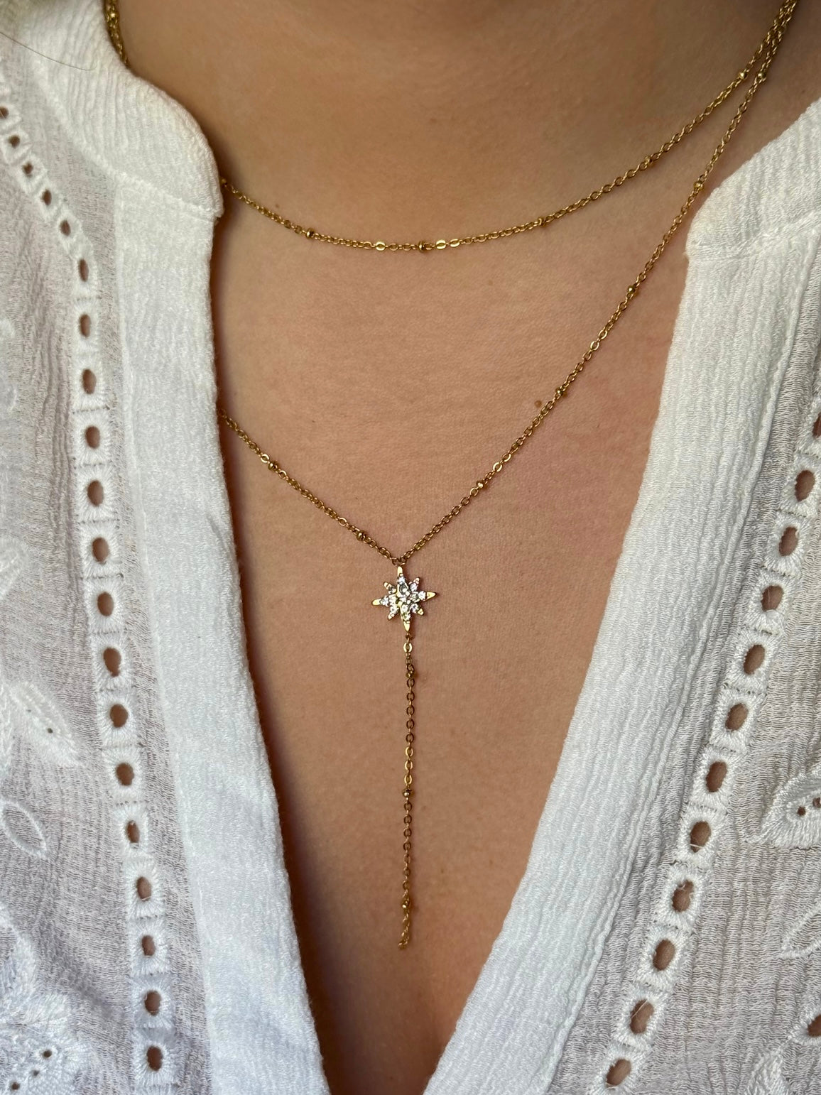 ANGELA l Collier Y inoxydable