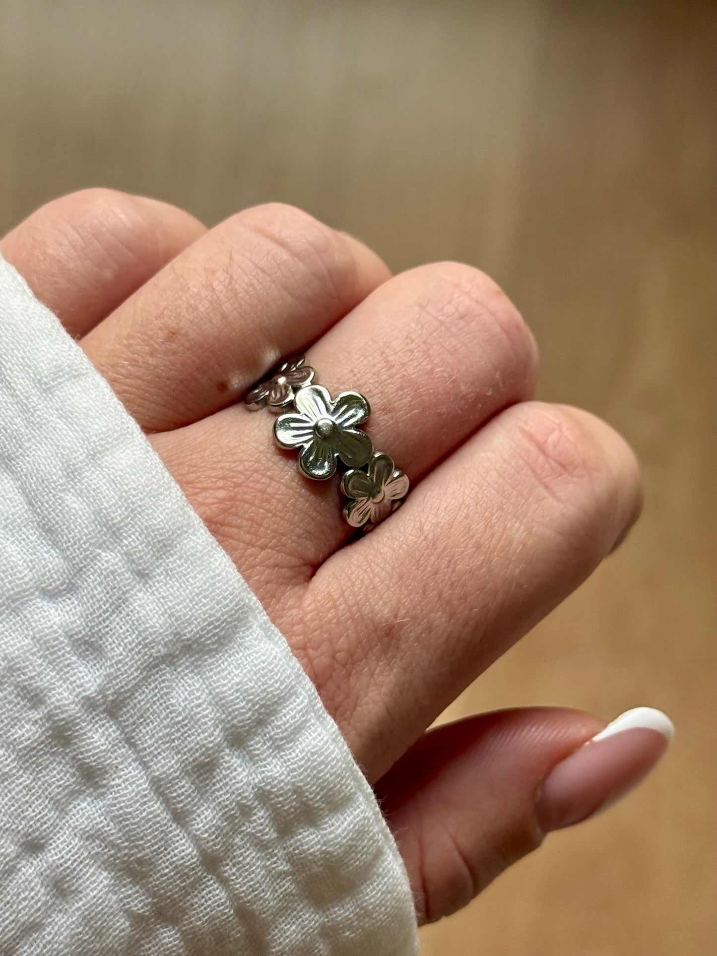 FLOWER l Bague inoxydable