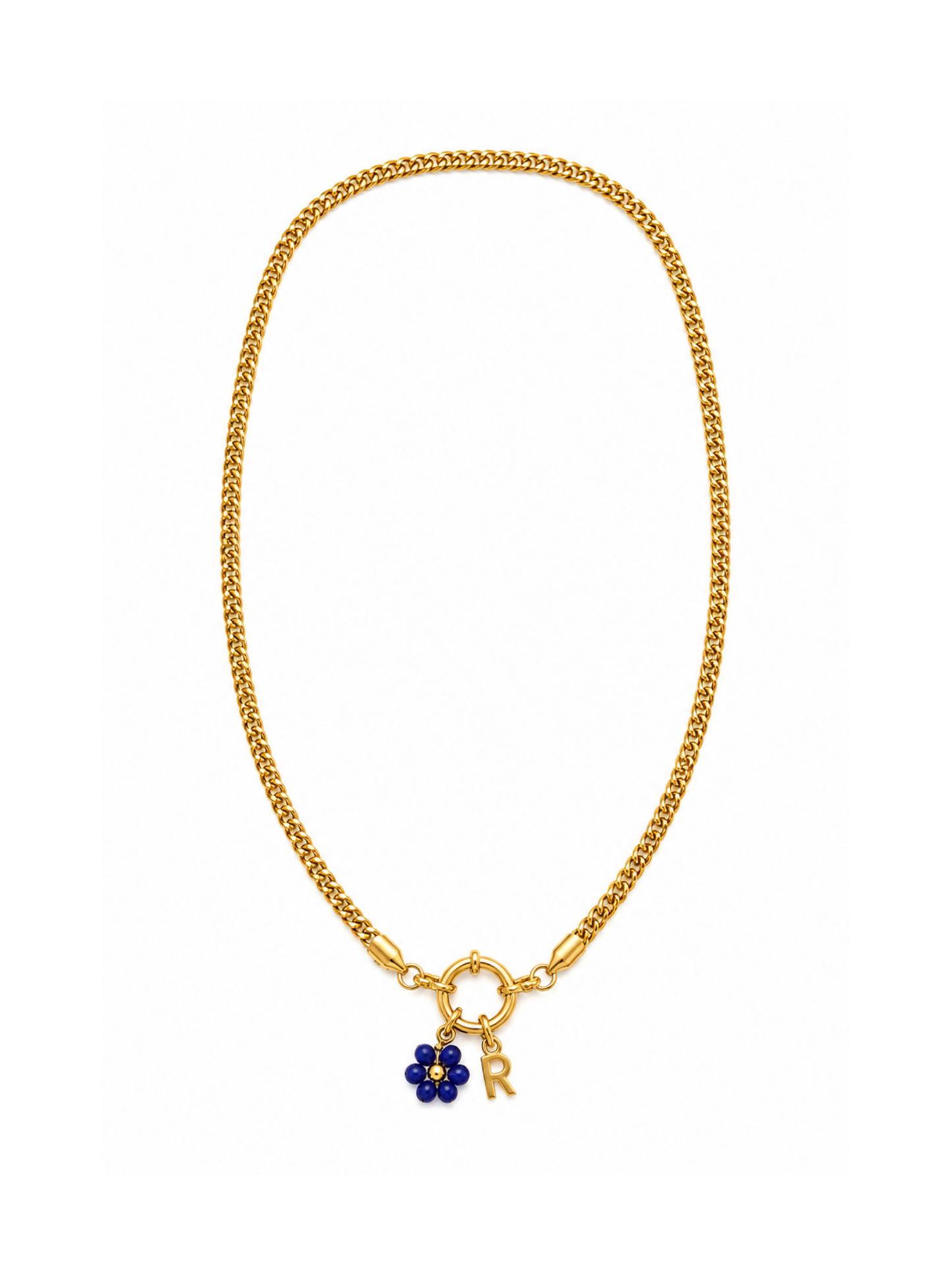 RIZZA l Collier charms inoxydable (à personnaliser)