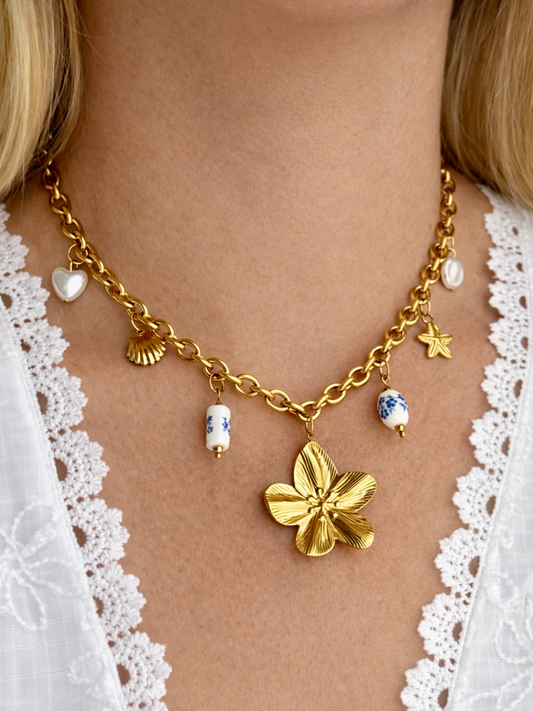VENISE l Collier charms inoxydable