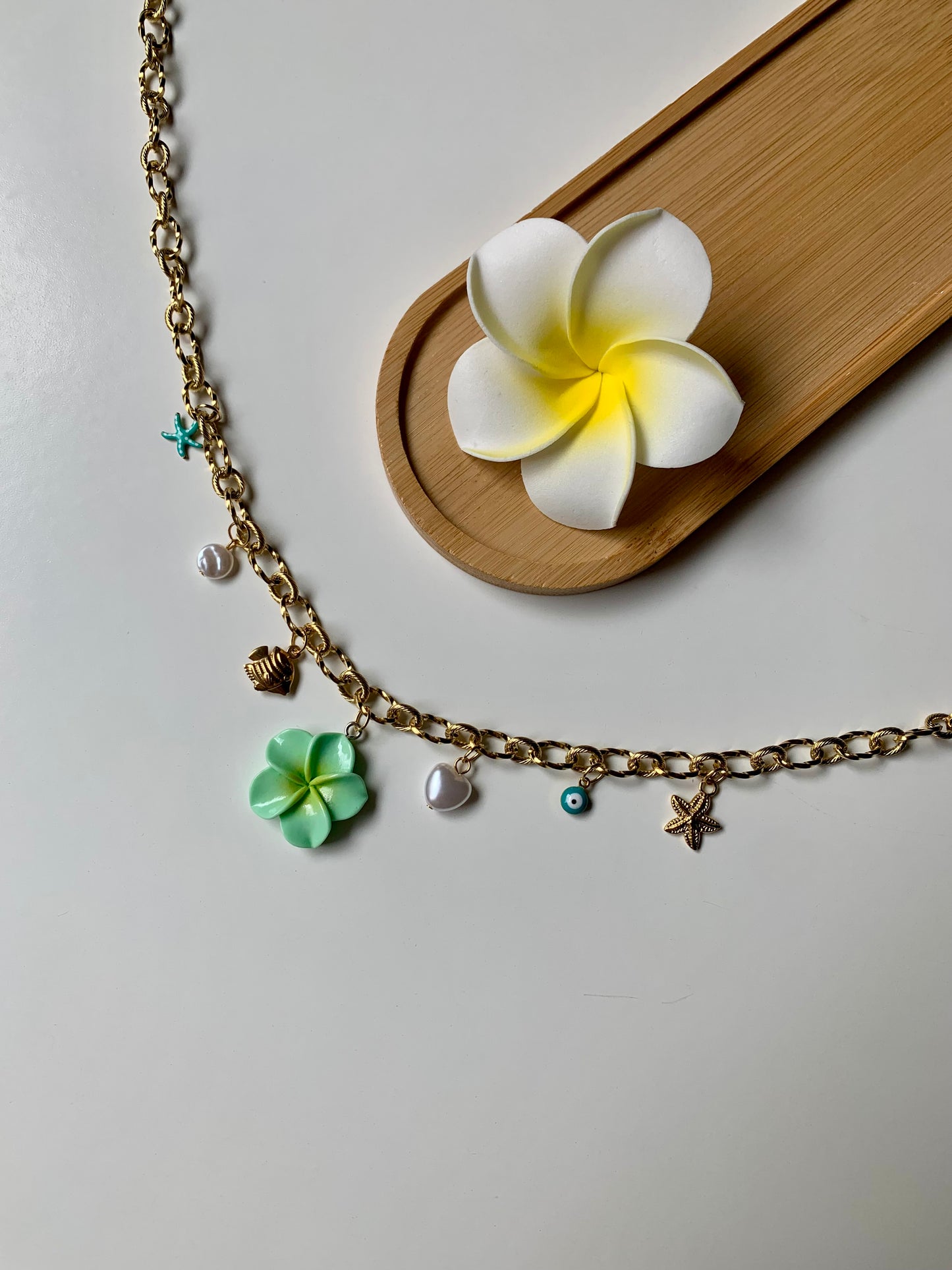 MALDIVES - Collier charms inoxydable