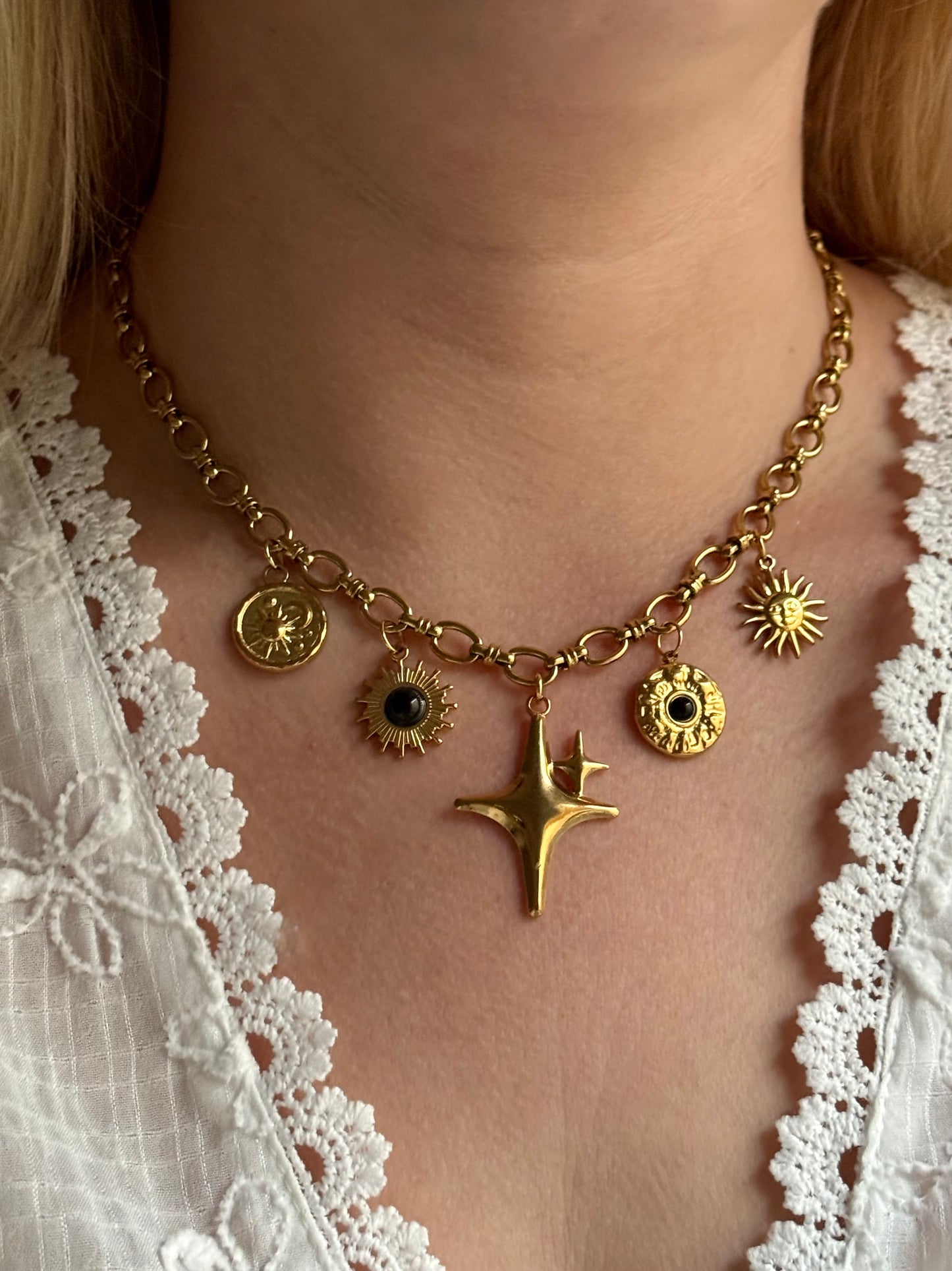 TULUM l Collier charms inoxydable