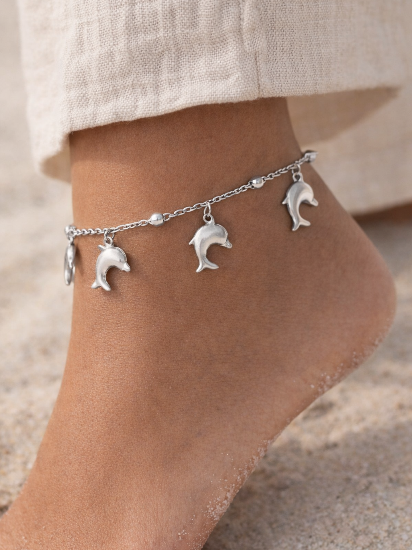 OCEAN MOOD - NAUSICA l Bracelet de cheville inoxydable
