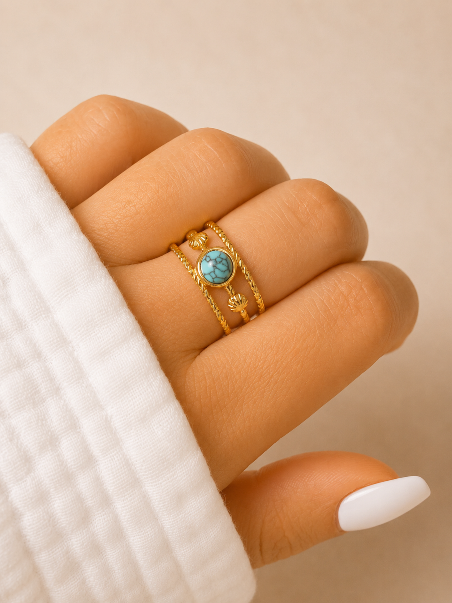 NEW l Bague colorée inoxydable