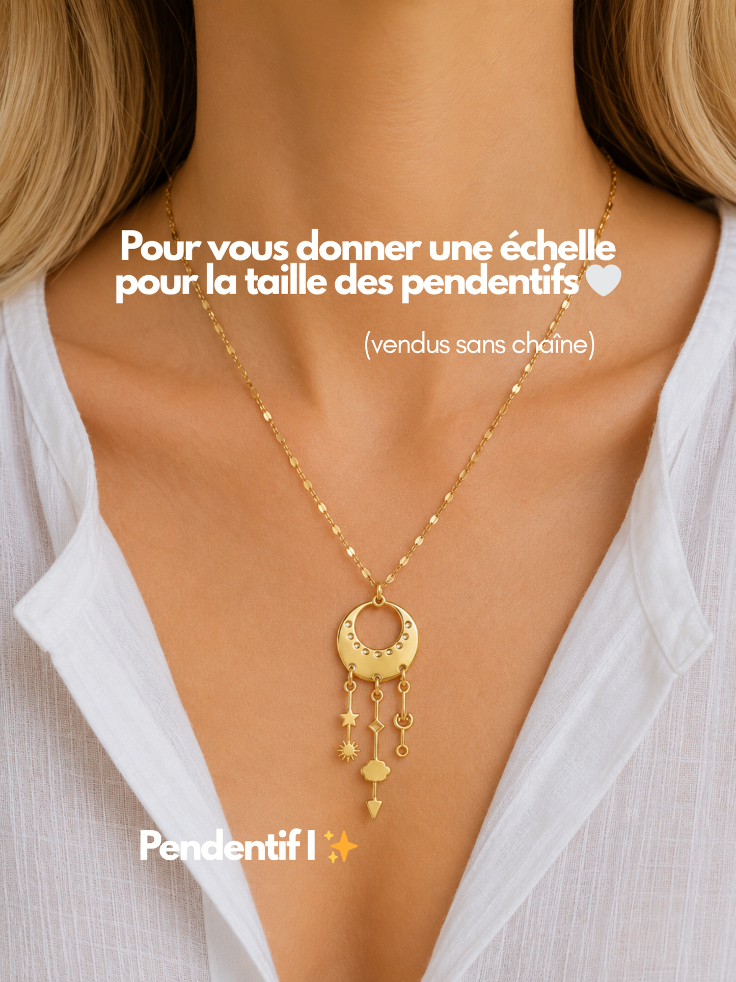 ASTRES l Pendentif inoxydable
