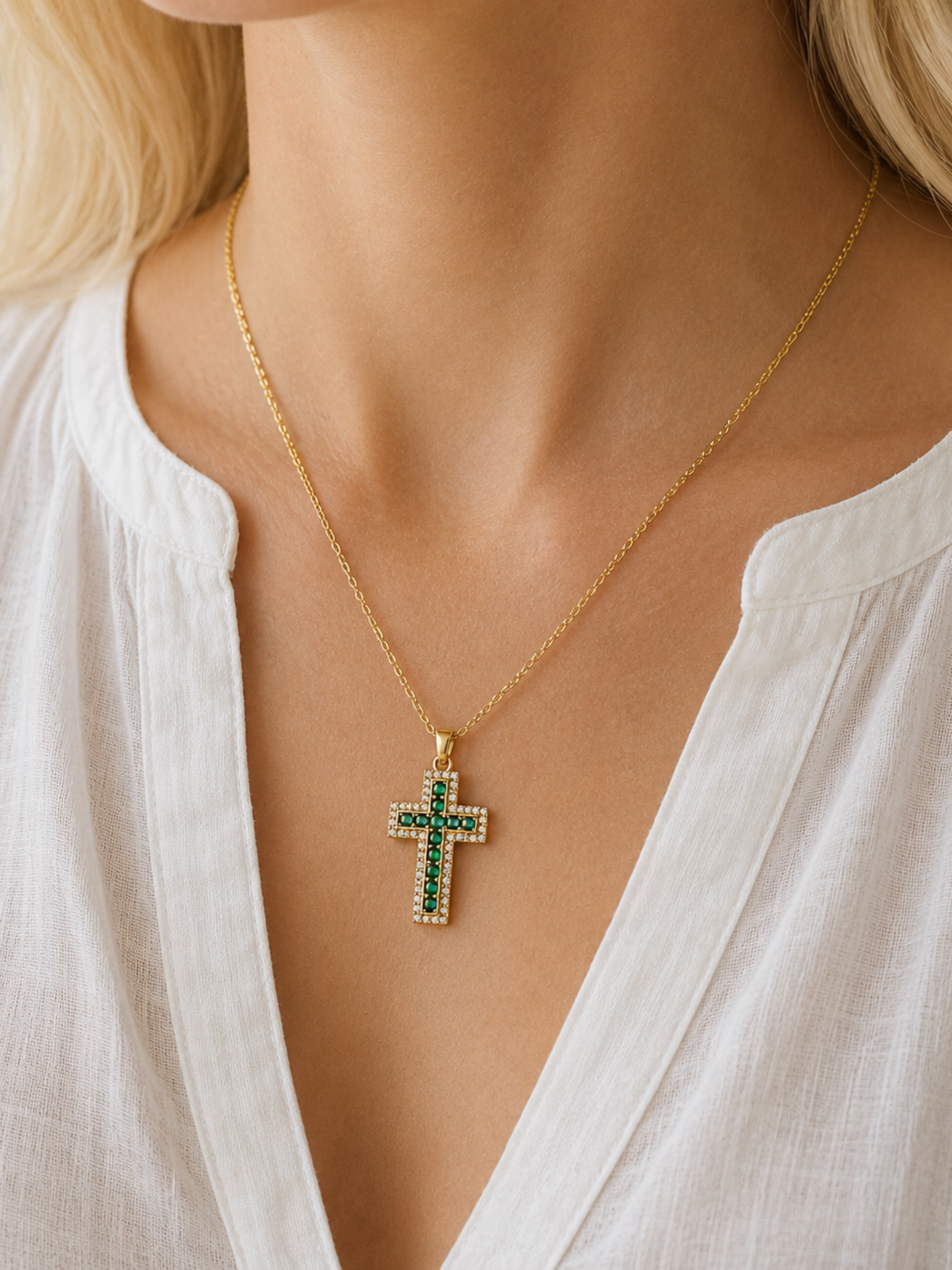 NEW l Collier chrétien inoxydable