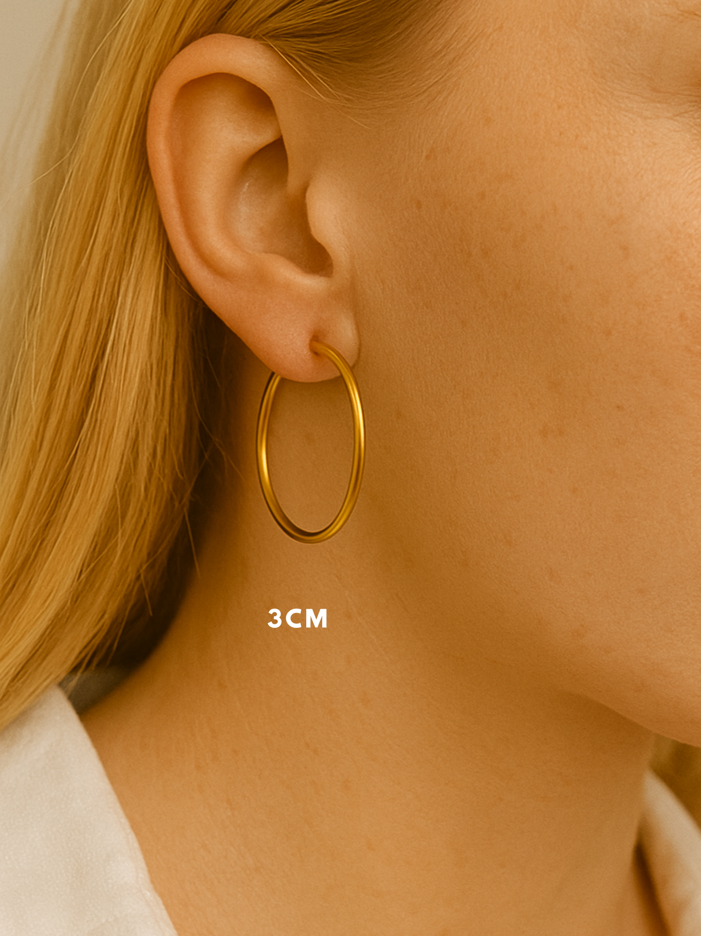 JUDE l Créoles inoxydables -3cm-