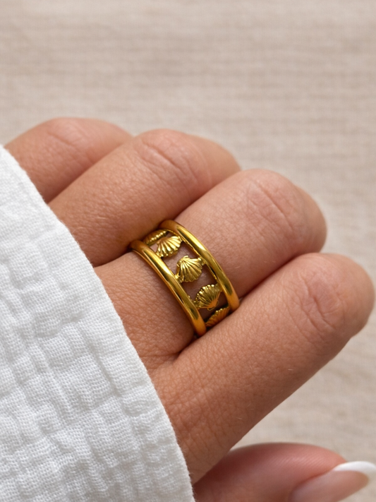 OCEAN MOOD - ANÉMONE l Bague inoxydable