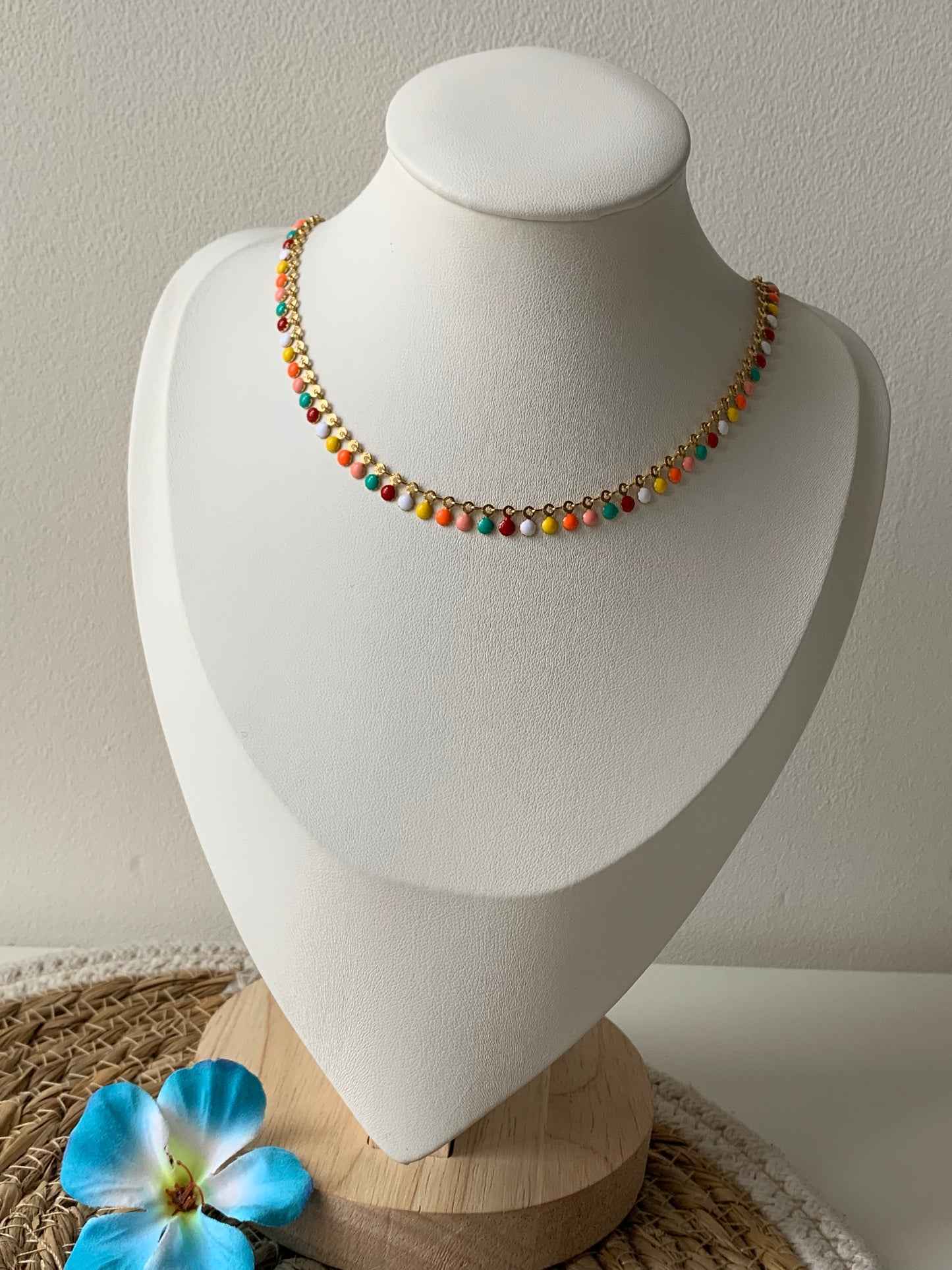 (Coup de 🤍) Collier ajustable en acier inoxydable coloré