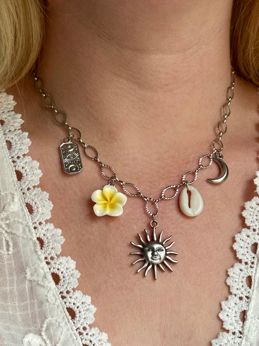 FIDJI l Collier charms inoxydable