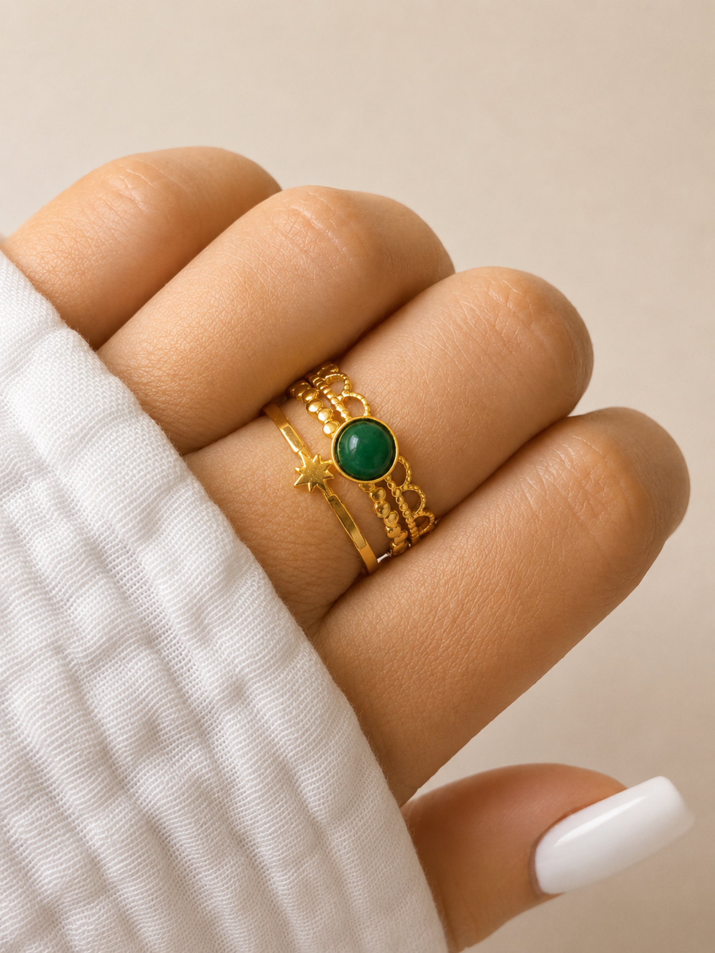 NEW l Bague colorée inoxydable