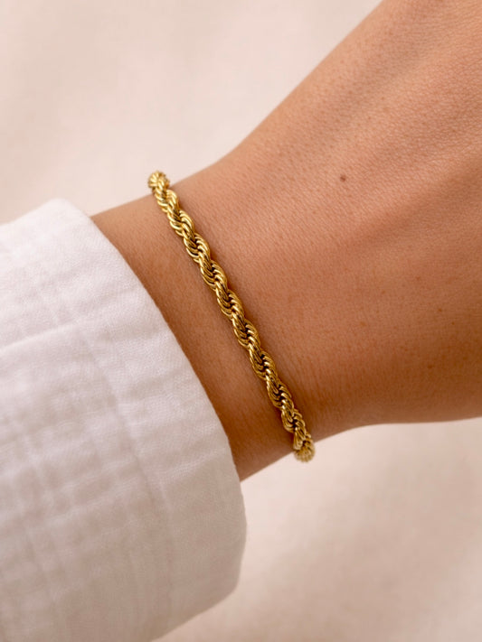 GISÈLE l Bracelet torsadé inoxydable