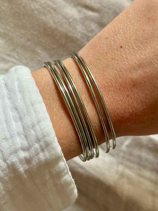 GIPSY l Jonc inoxydable -lot de 6-