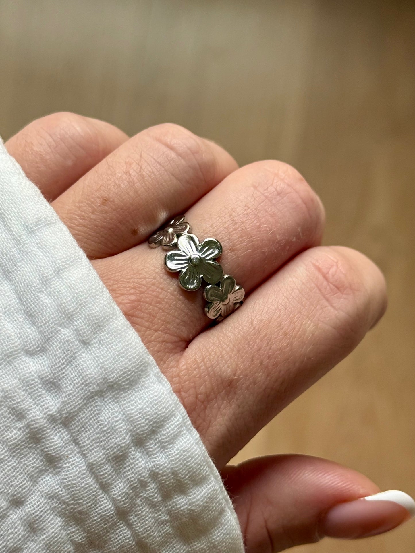 FLOWER l Bague inoxydable
