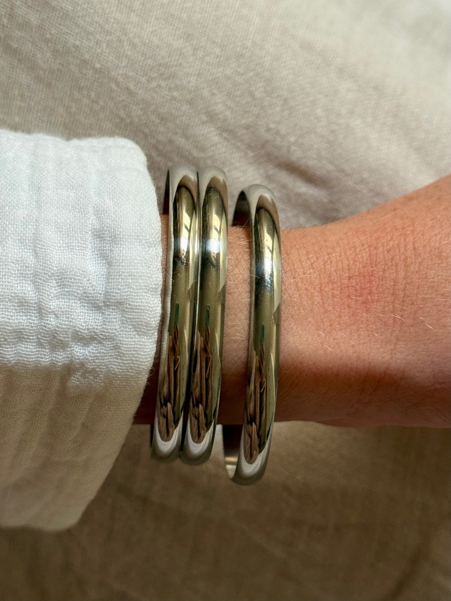 ESMERALDA l Jonc inoxydable -lot de 3-