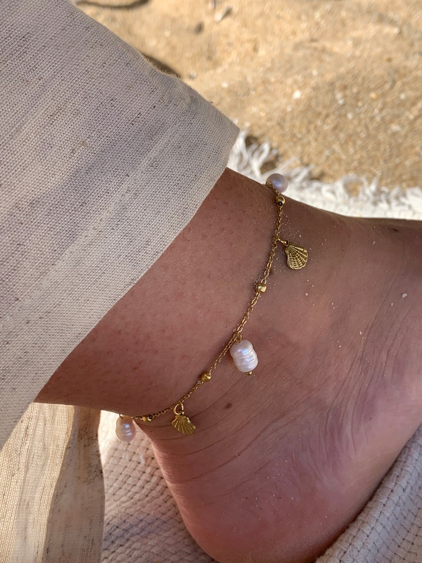 RIVIERA l Bracelet de cheville inoxydable