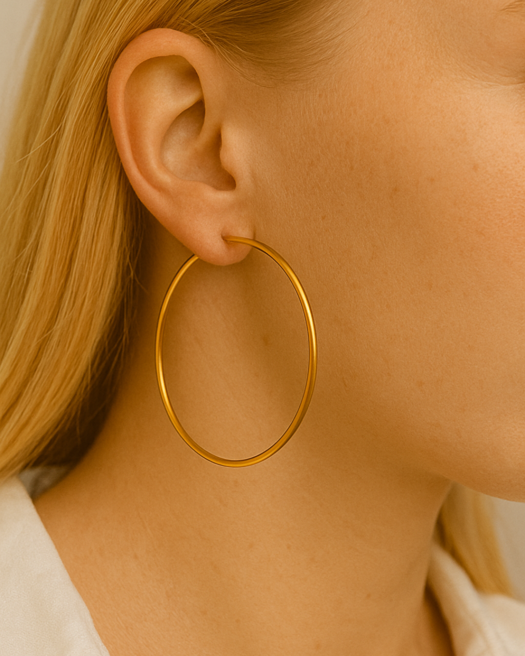 JUDE l Créoles inoxydables -5cm-