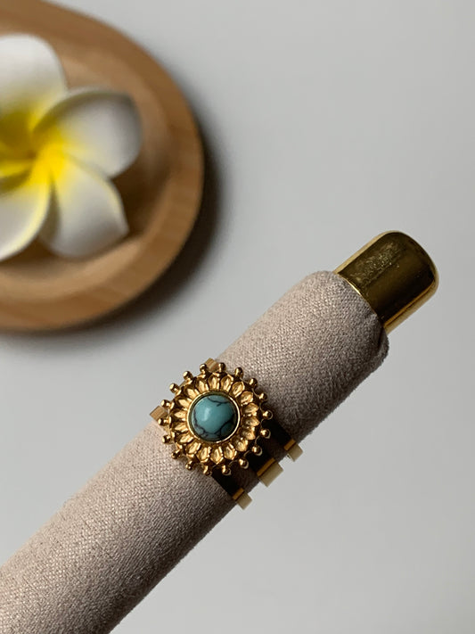 TURQUOISE l Bague inoxydable