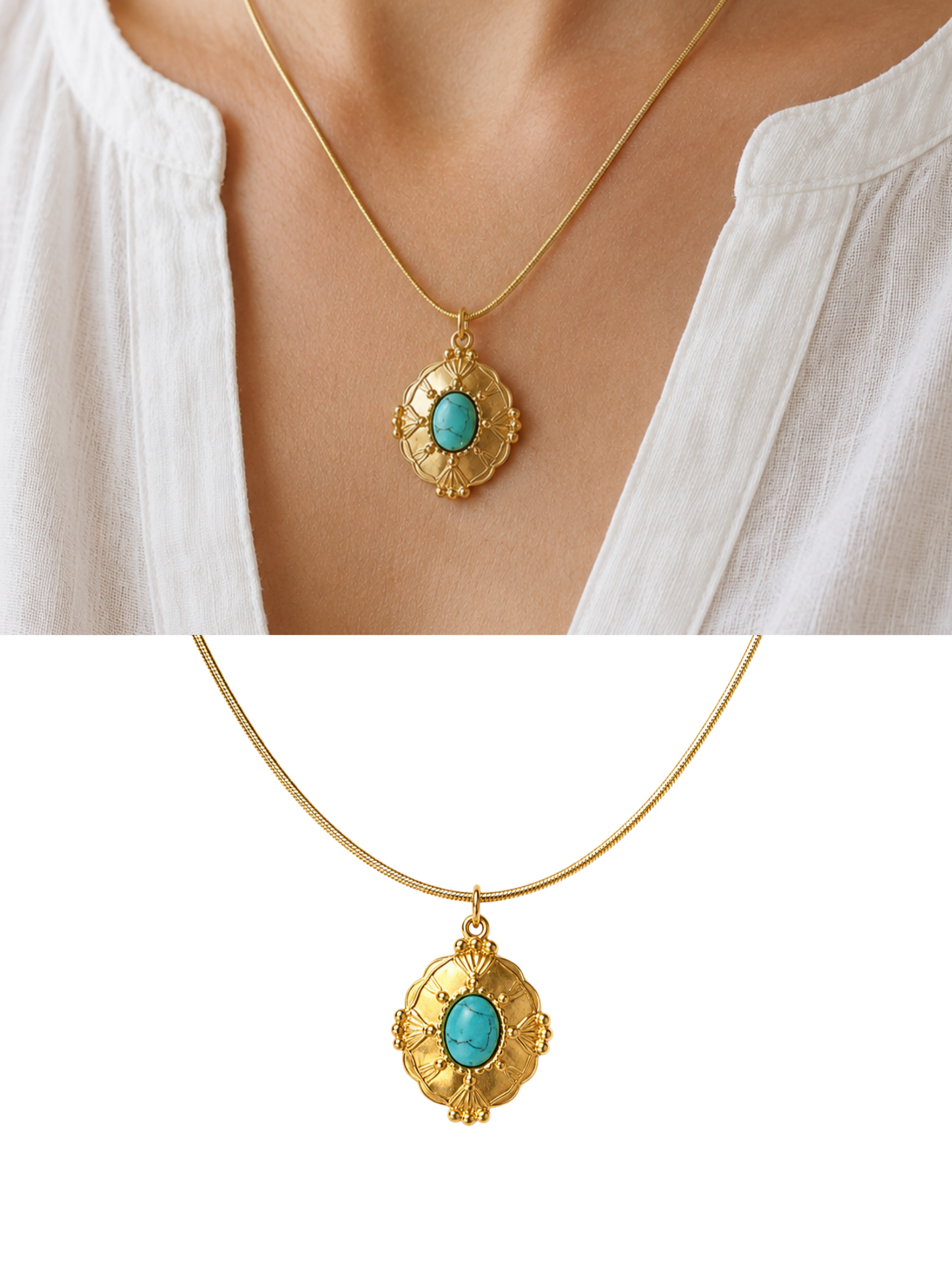 NEW l Collier coloré inoxydable