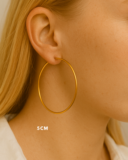 JUDE l Créoles inoxydables -5cm-