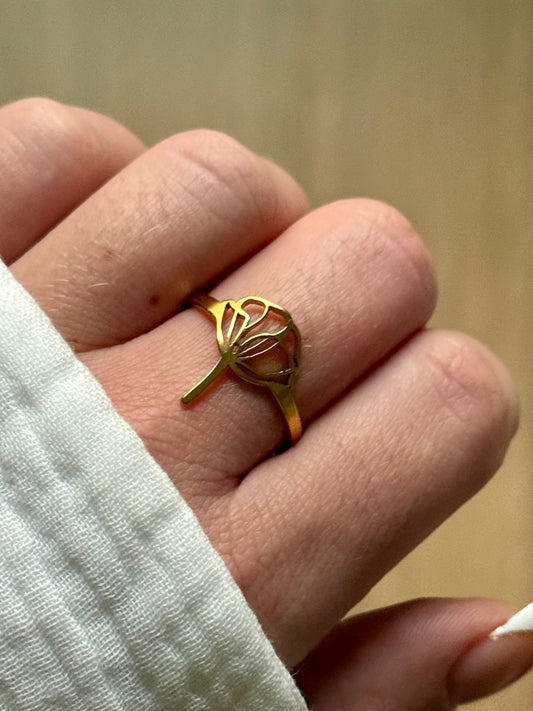 COQUELICOT l Bague inoxydable