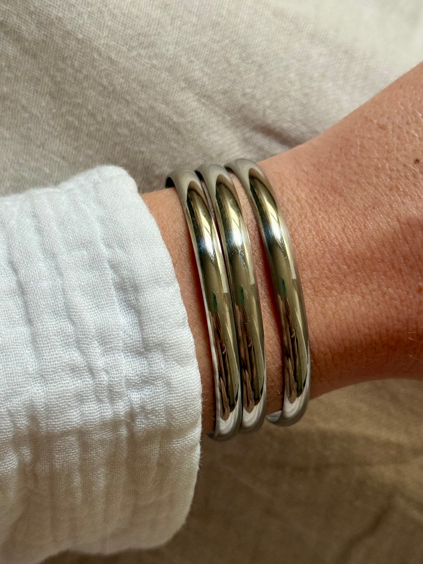 ESMERALDA l Jonc inoxydable -lot de 3-