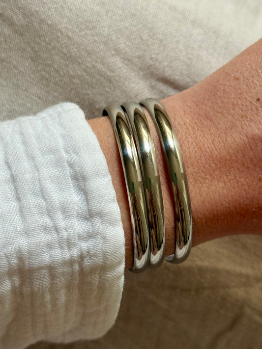 ESMERALDA l Jonc inoxydable -lot de 3-