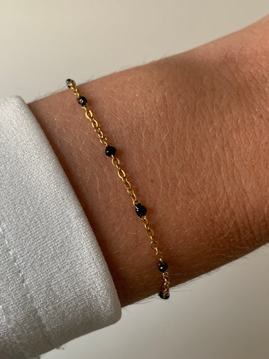 JOY l Bracelet en acier inoxydable noir