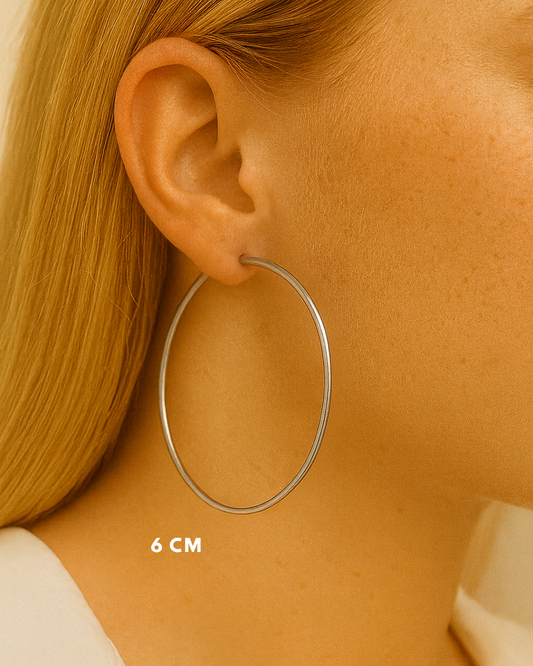 JUDE l Créoles inoxydables -6cm-