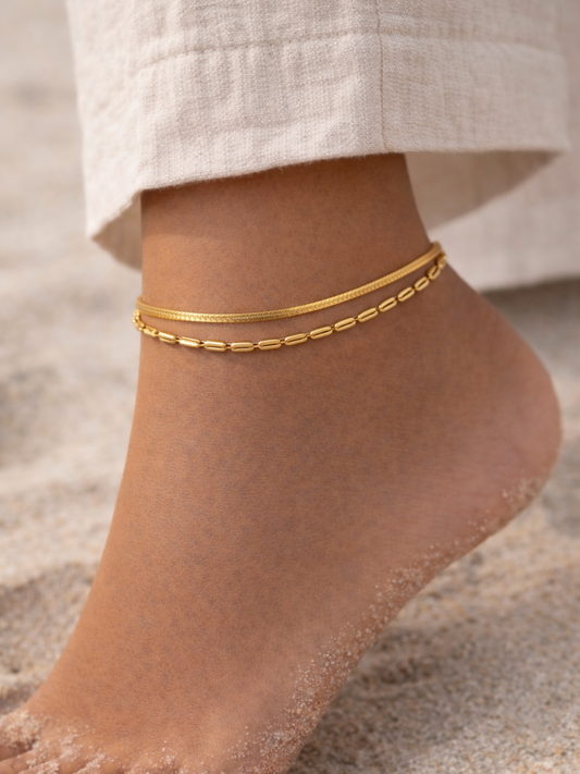 LOUISE l Bracelet inoxydable pour la cheville