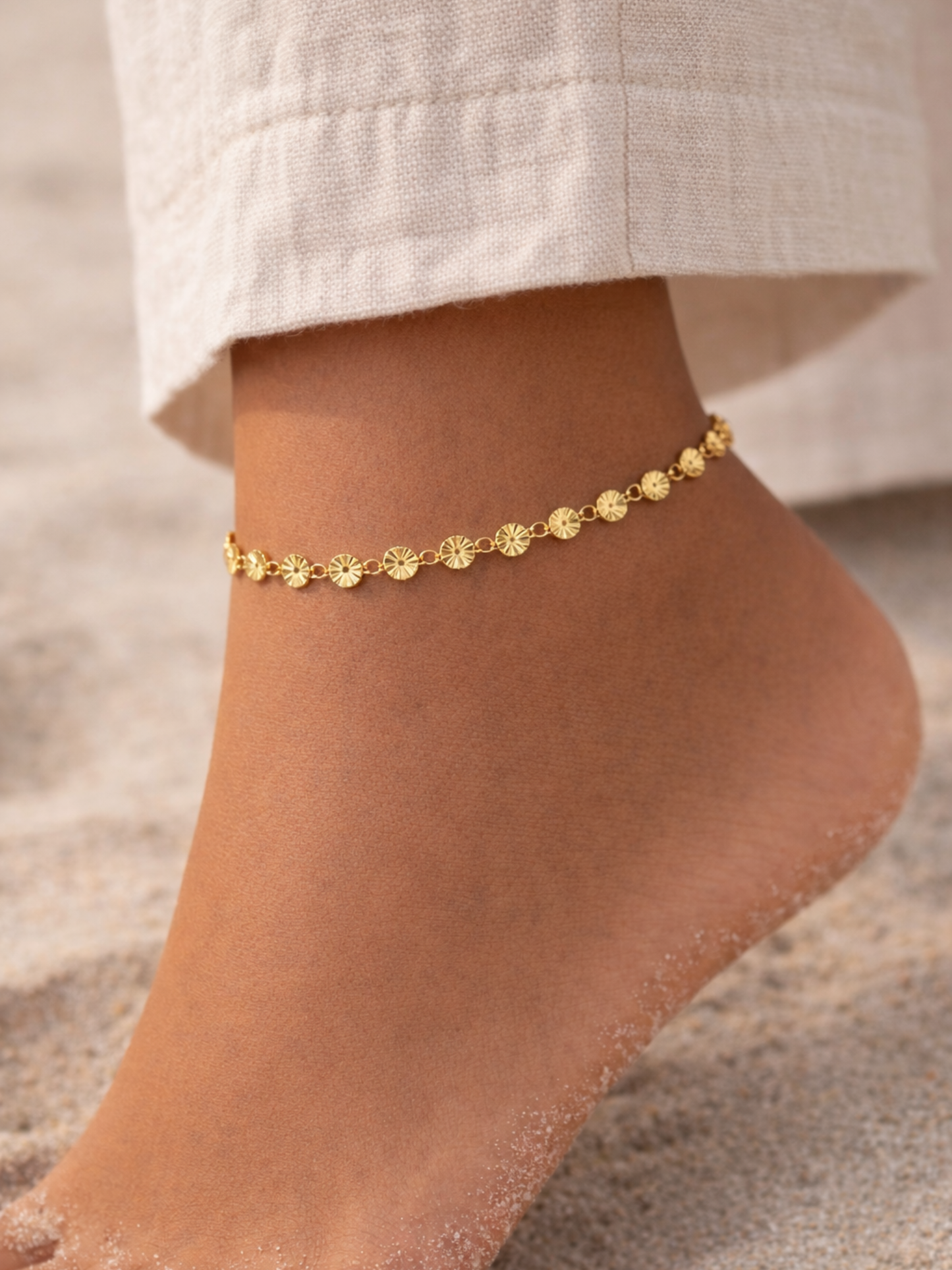 JADE l Bracelet inoxydable pour la cheville