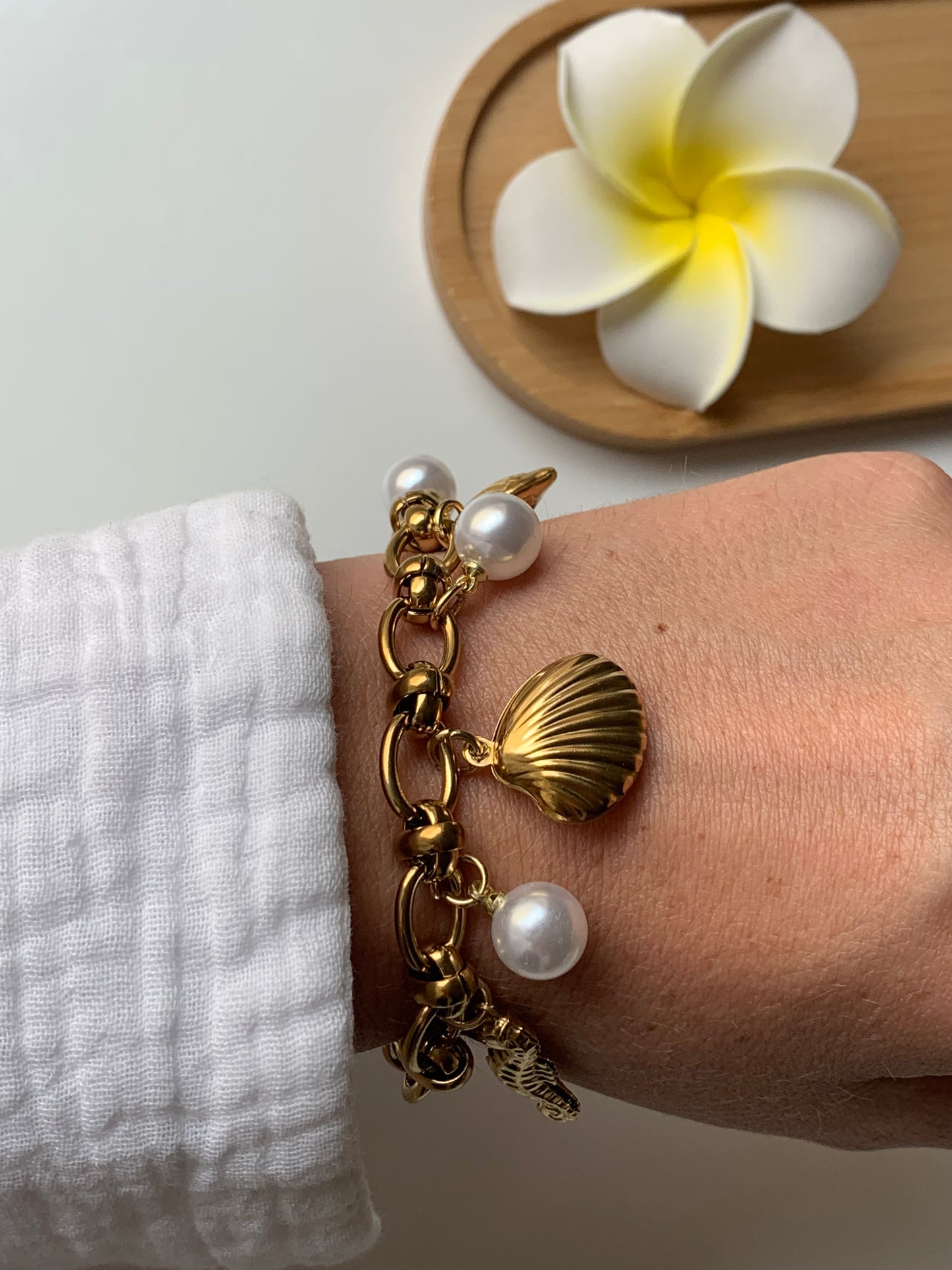 BALI l Bracelet charms inoxydable
