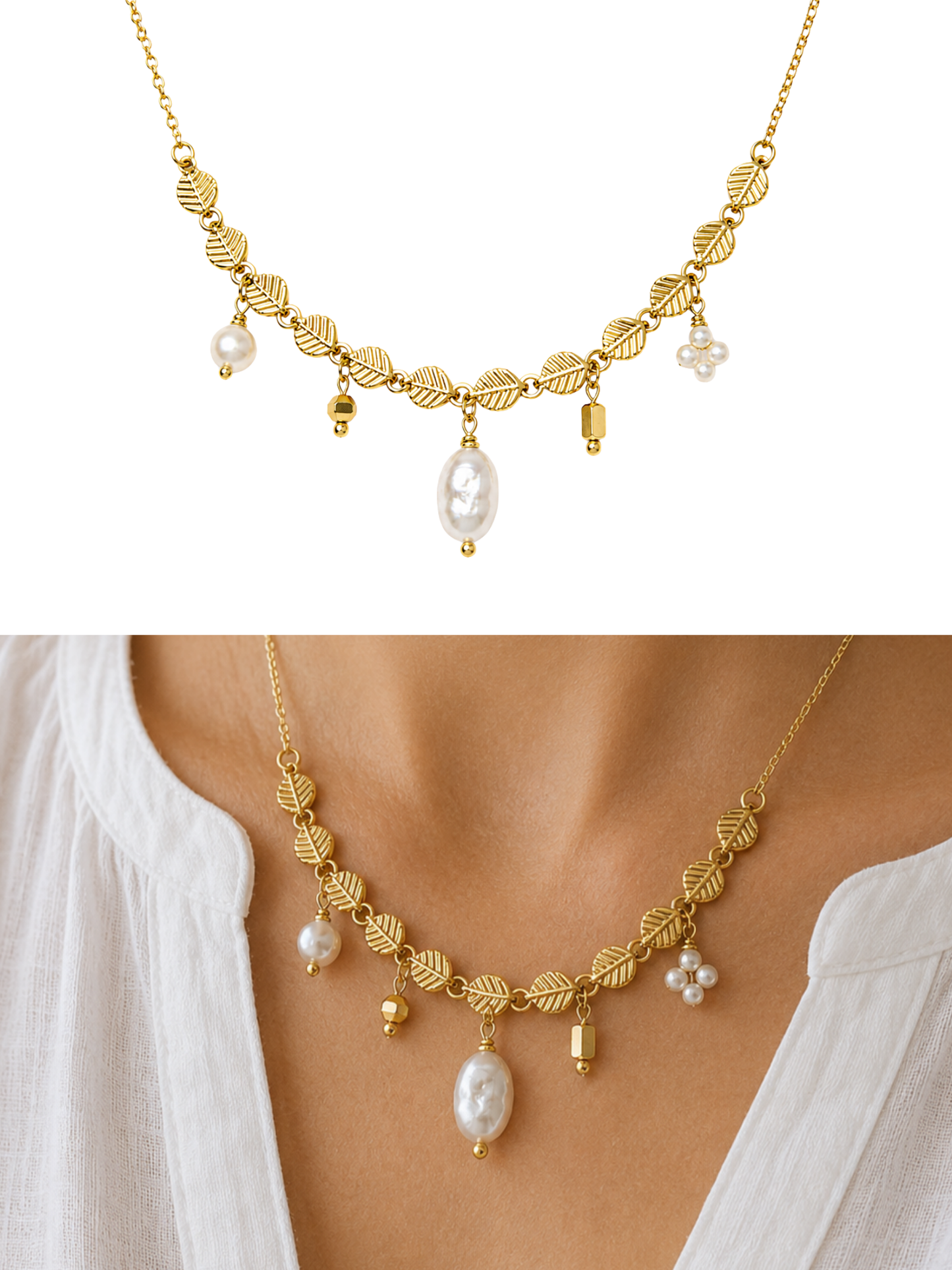 NEW l Collier coloré inoxydable