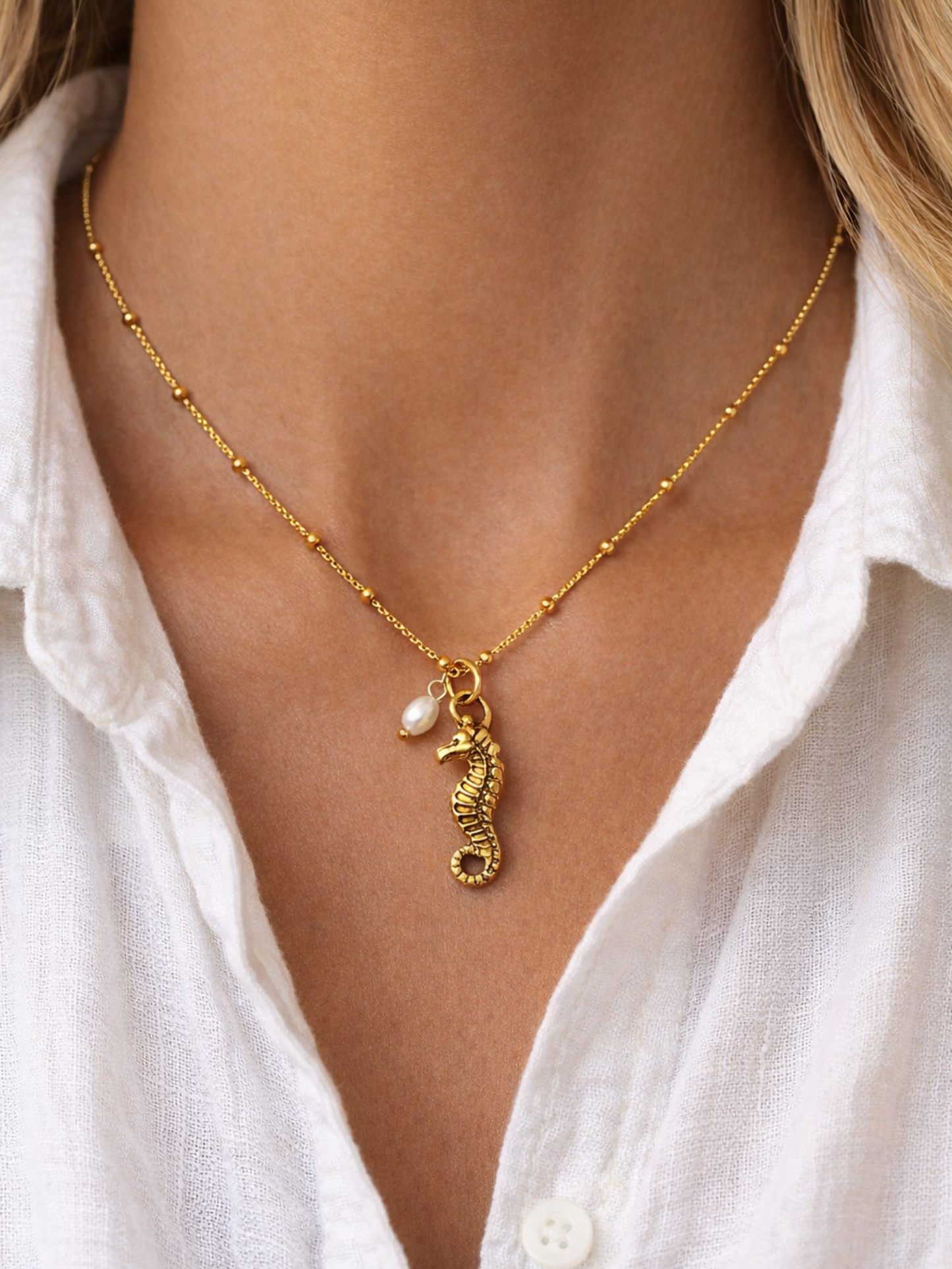 OCEAN MOOD - SEAHORSE l Collier inoxydable