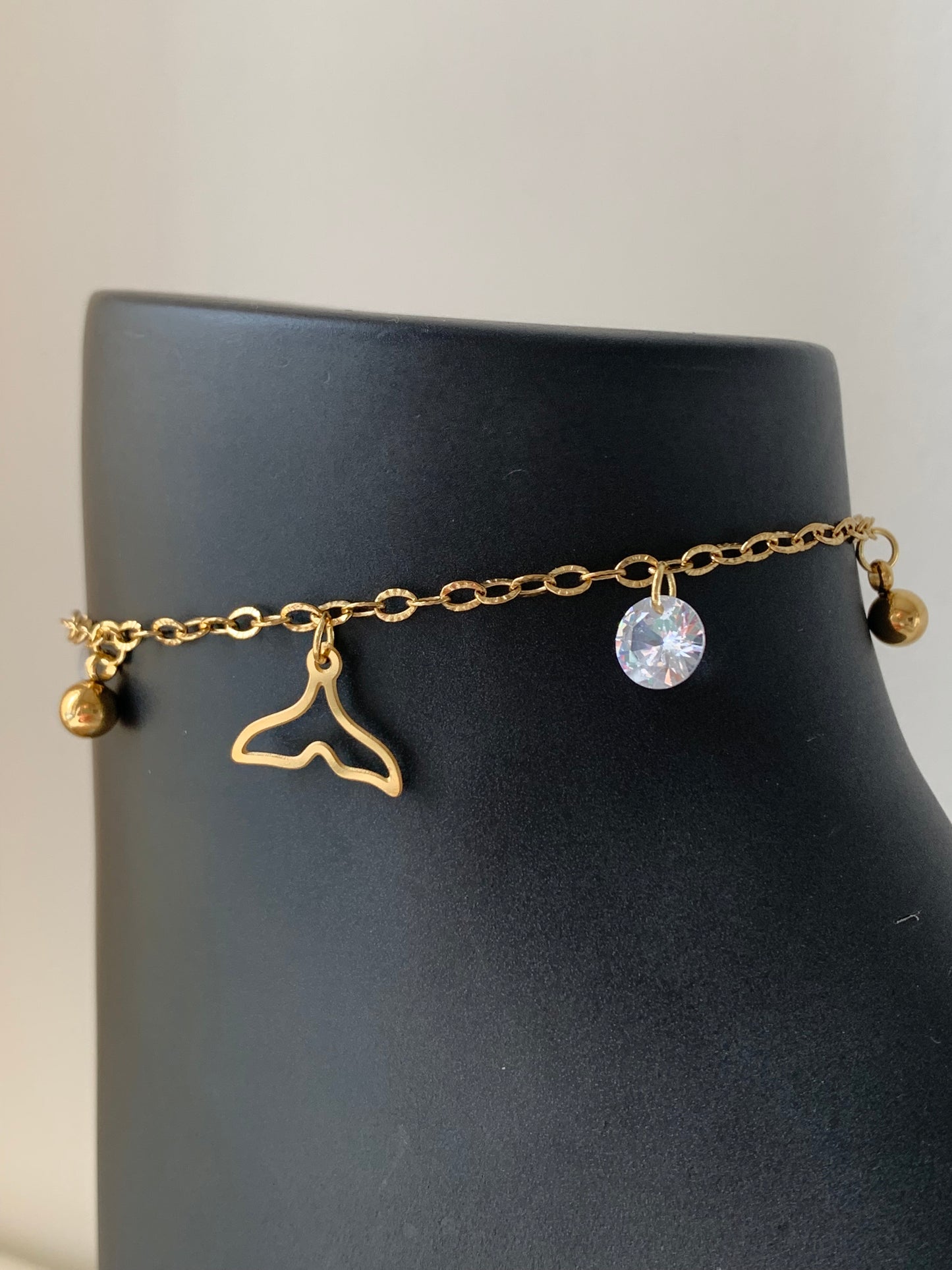 OCEAN MOOD - Bracelet de cheville ajustable en acier inoxydable