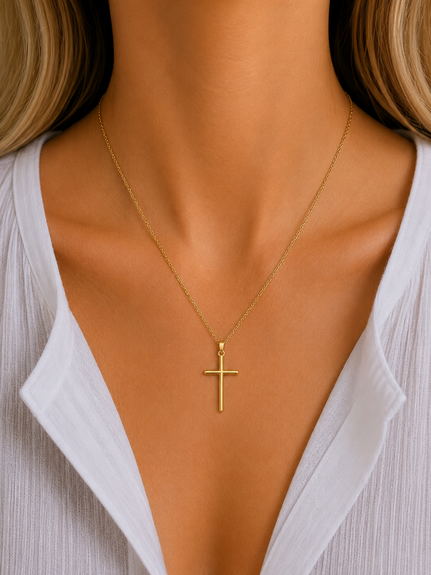 NEW l Collier chrétien inoxydable