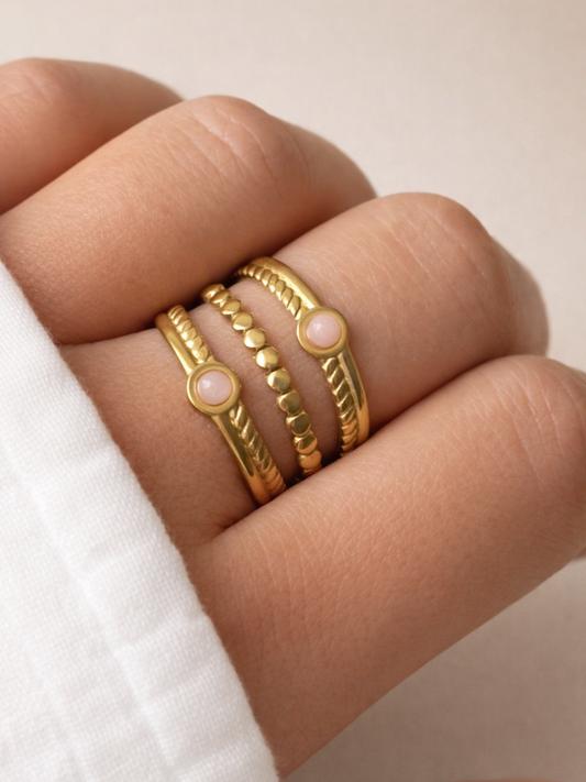 NEW l Bague colorée inoxydable