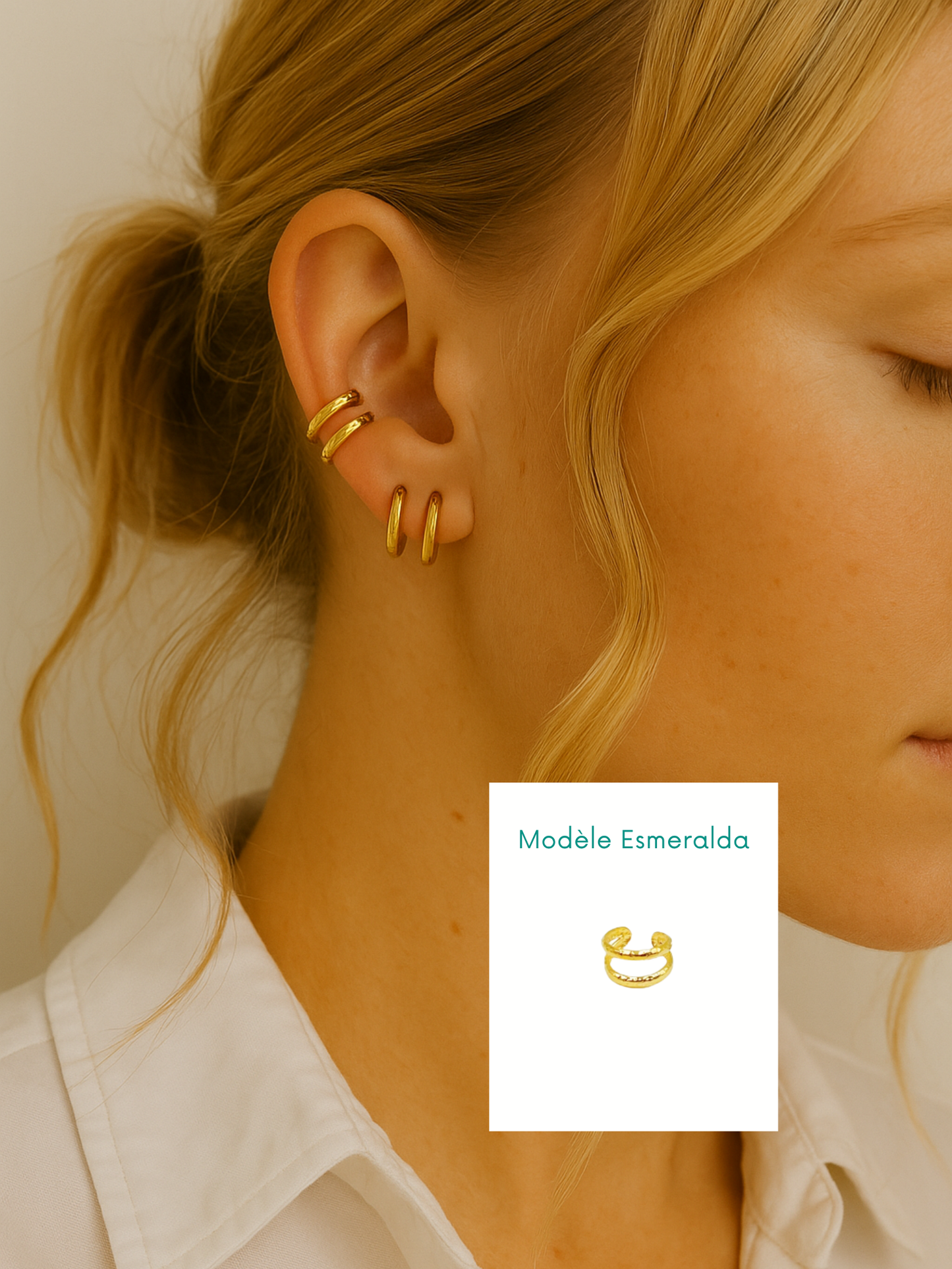 ESMERALDA l Earcuff inoxydable