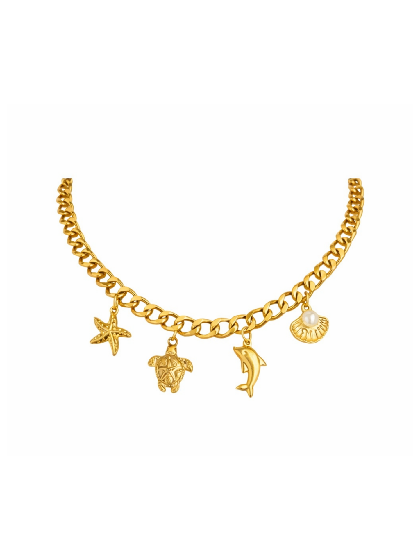 OCEAN MOOD - RÉCIF l Collier charms inoxydable