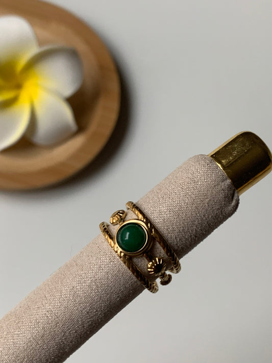 AVENTURINE l Bague inoxydable