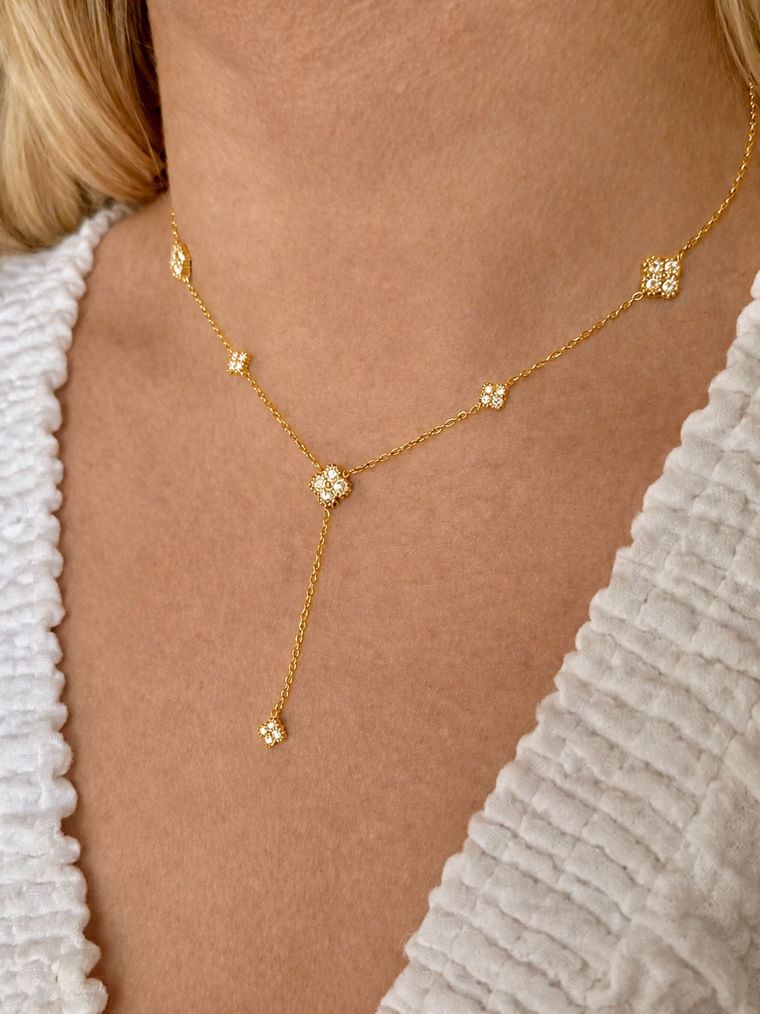 NUXE l Collier Y inoxydable