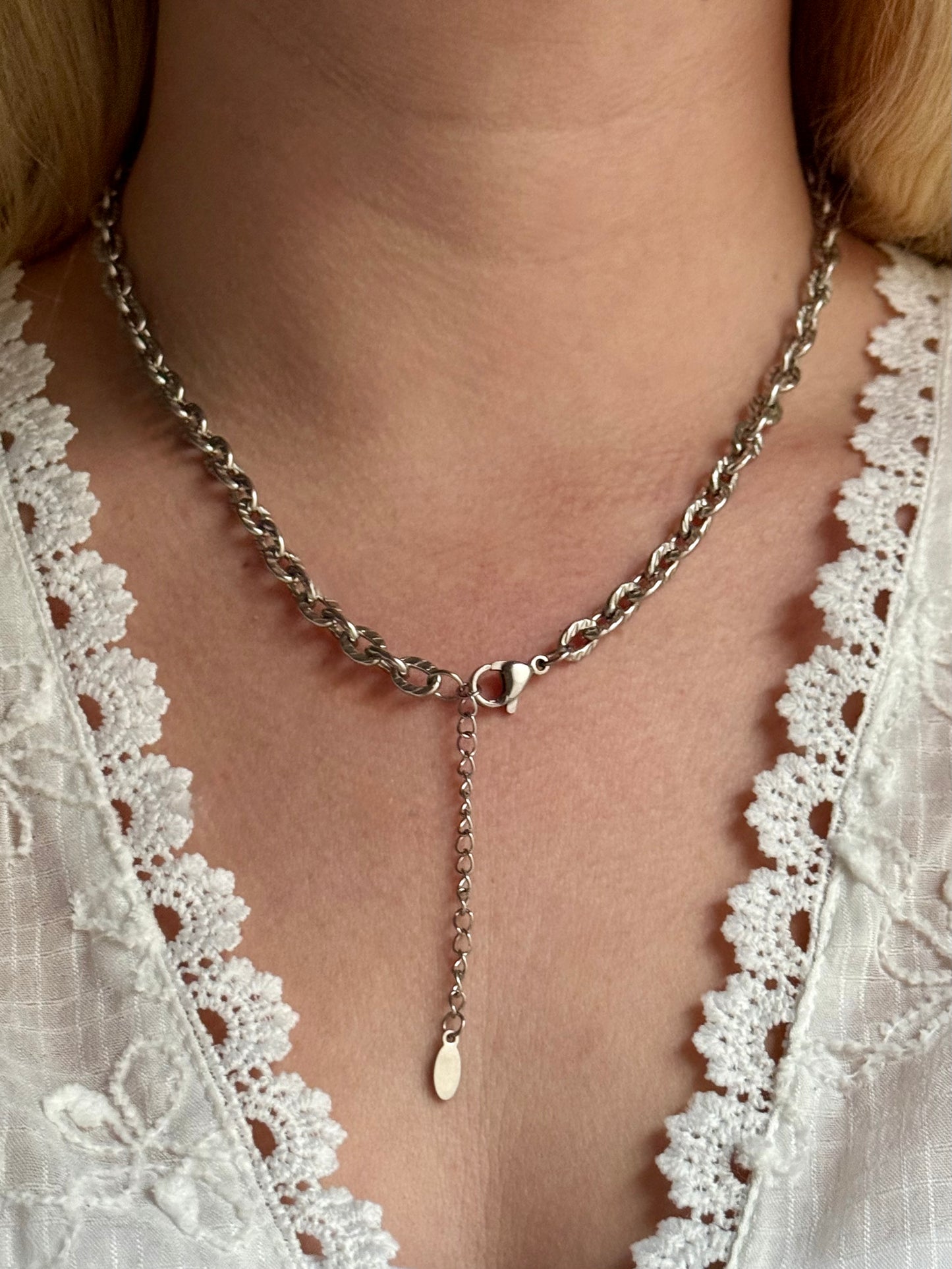 SANTORIN - Collier charms inoxydable