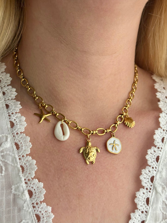 BARCELONA l Collier charms inoxydable